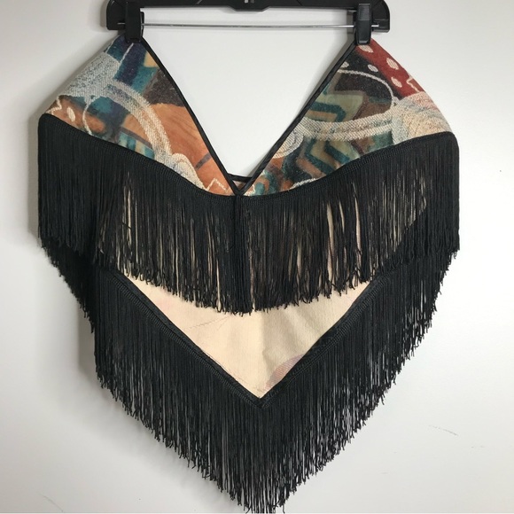 Crazy Quilt Shawl/Collar, Handmade, One-of-a-Kind - Picture 2 of 3